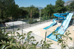 Waterslide camping alpes dauphiné